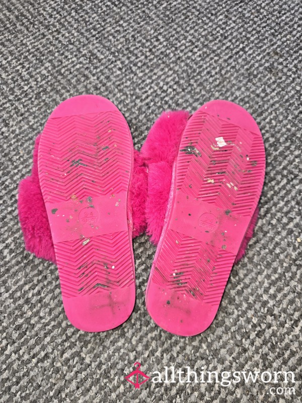 Grubby Pink Slippers