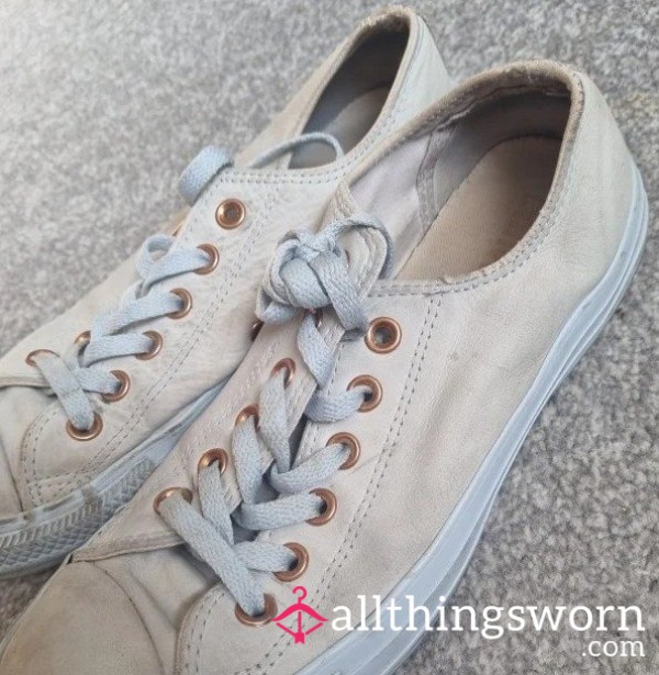 Grubby & Well-Worn Baby Blue Converse