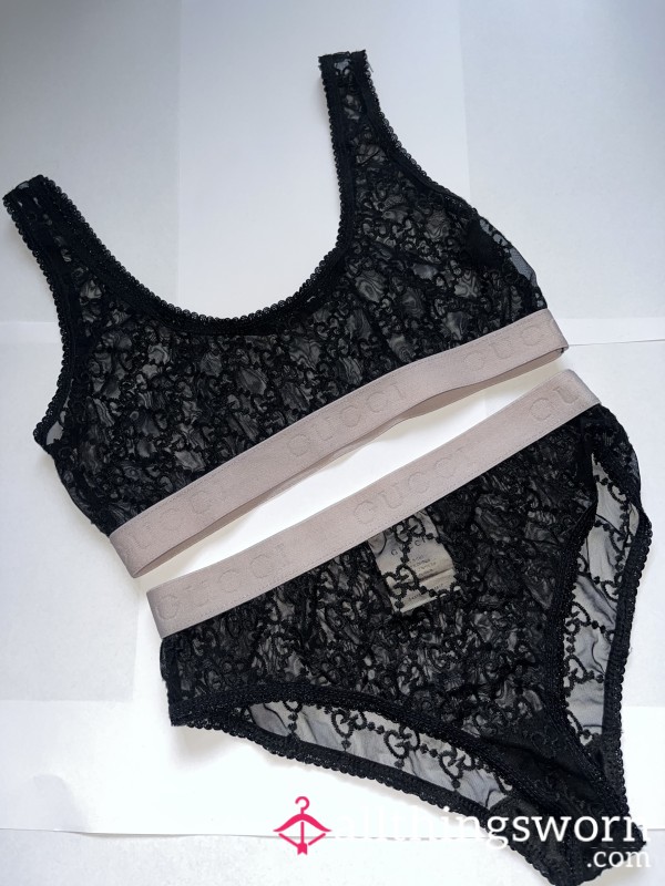 Gucci Black Lace Two Piece 🖤