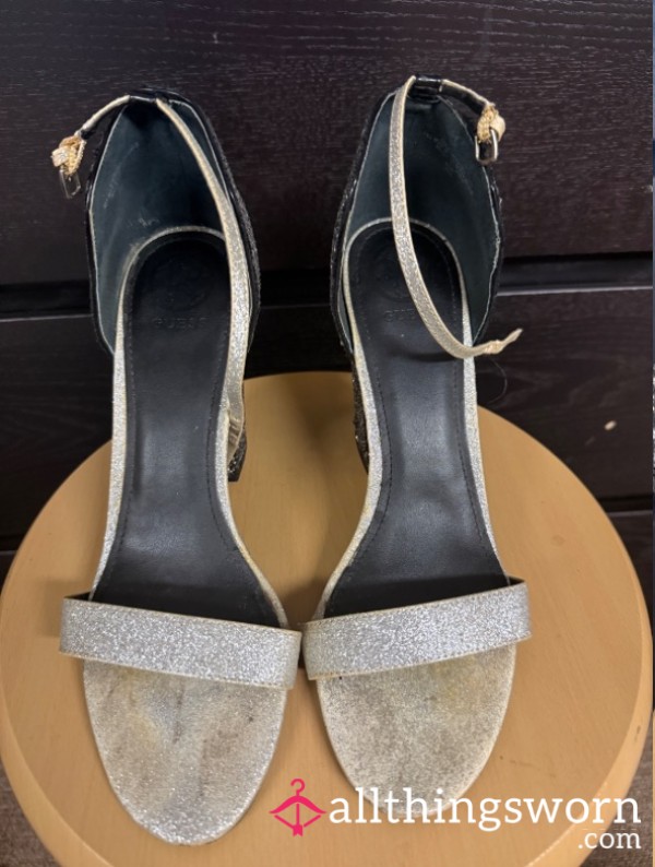 GUESS. BEAUTIFUL, DIRTY, SMELLY SANDALS WITH HEELS