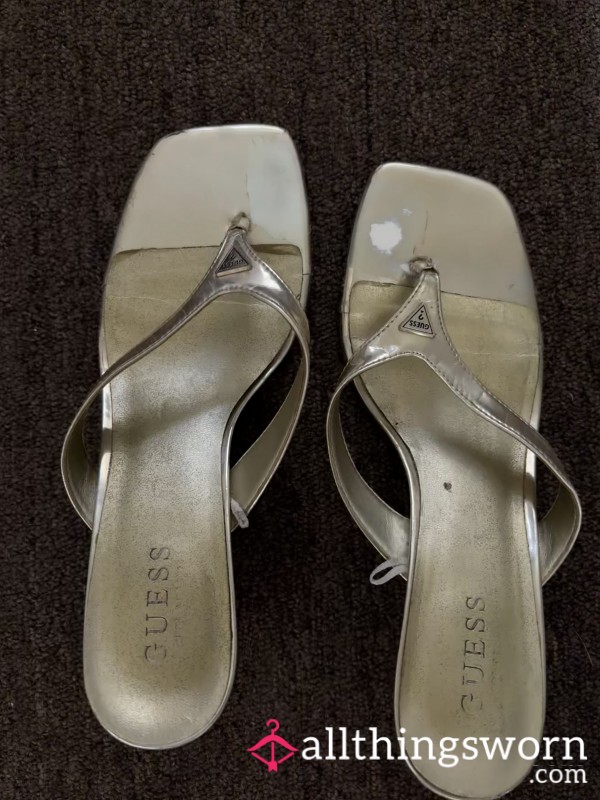 GUESS Gold Heels