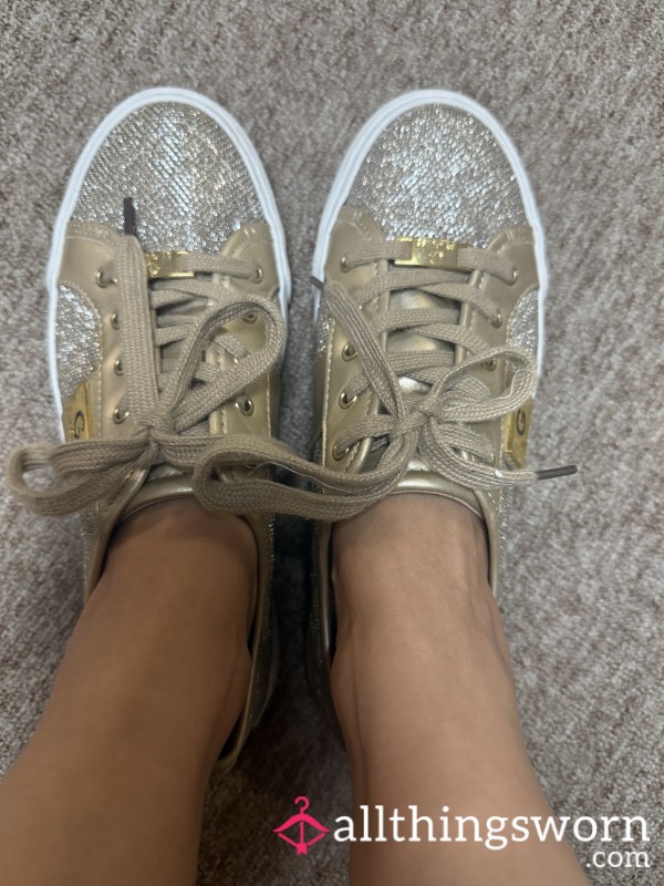 Guess Gold Sneakers