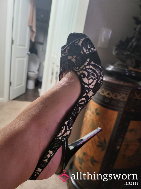 These Heels Have Been In Some Pretty Dark Places. Guess 9.5