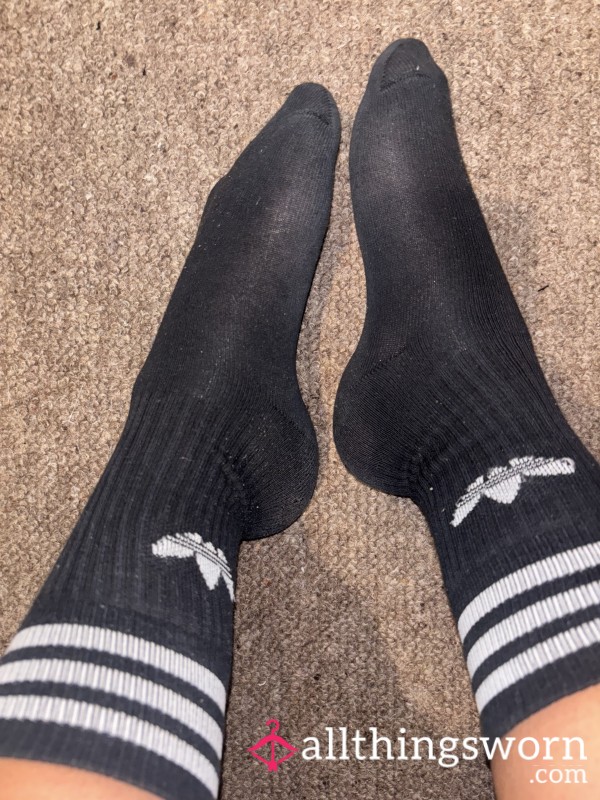 Gym And Work Worn All Day Adidas Crew Socks