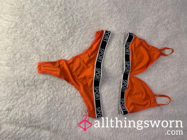 Gym Bra And Thong Set