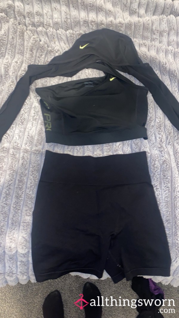 Gym Clothes Full Outfit Size 8 With Trainers