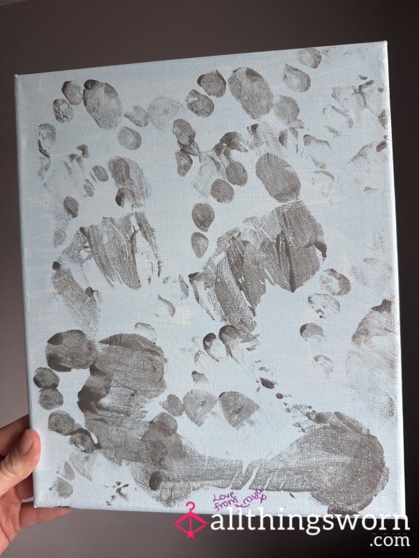 Gym Girl Rayas Foot Canvas 👣🖼️😈