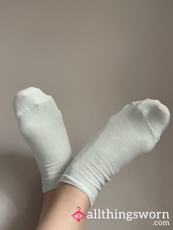 Gym Girl Raya’s Teal Ankle Socks💦🥰