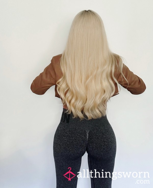 Gym Leggings. Grey. Scrunch B*m Leggings