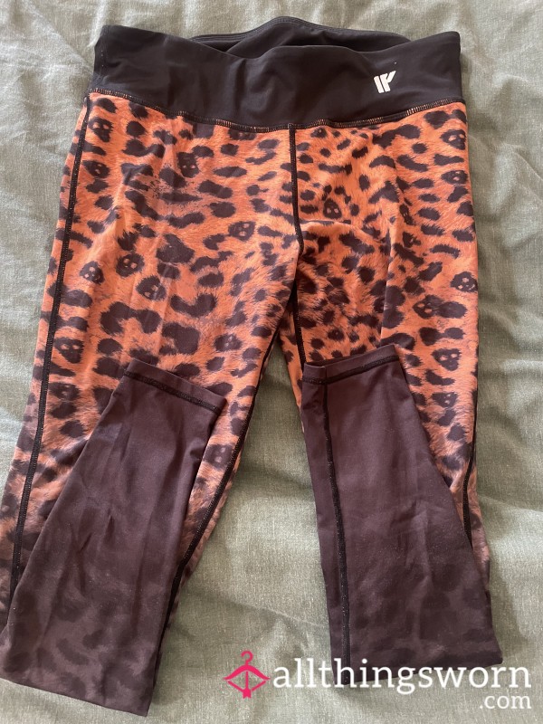 Gym Leggings, Leopard Print