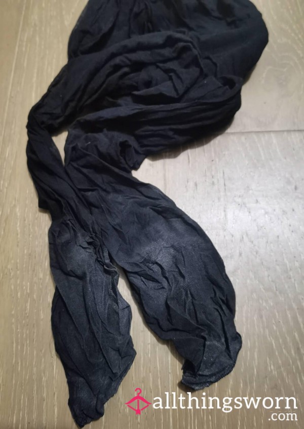 Gym Pantyhose With Heavy Toe Dirt