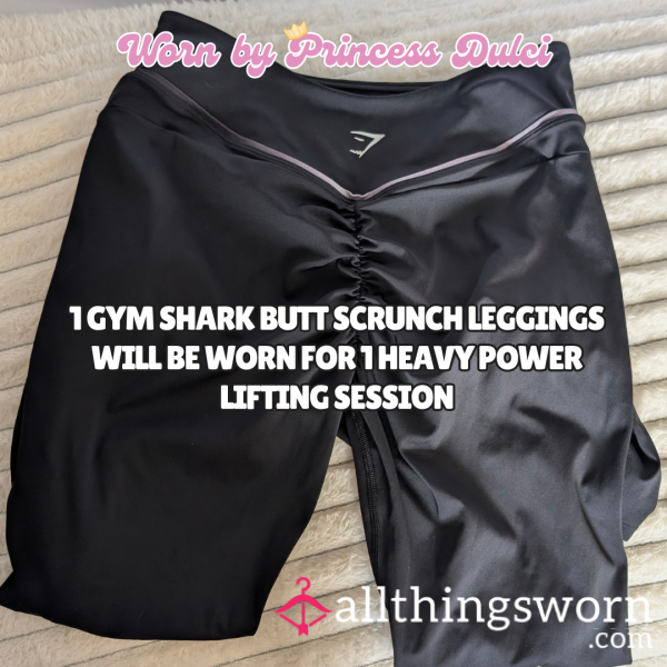 Gym Shark Bu*t Scrunch Leggings - Will Be Worn During Heavy GLUTE FOCUSED Session