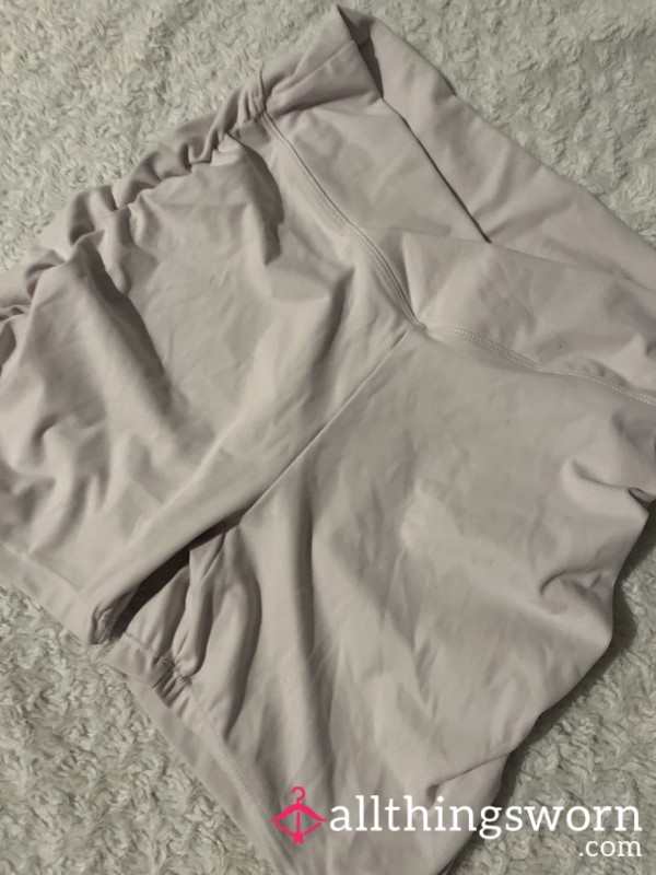 Gym Shorts Pink Cross Front