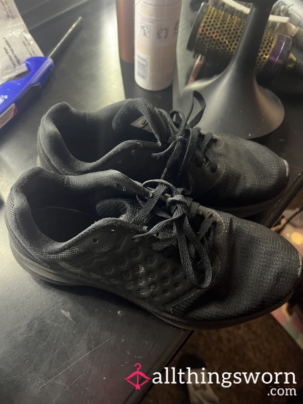 Gym Sneakers. Worn Without Socks
