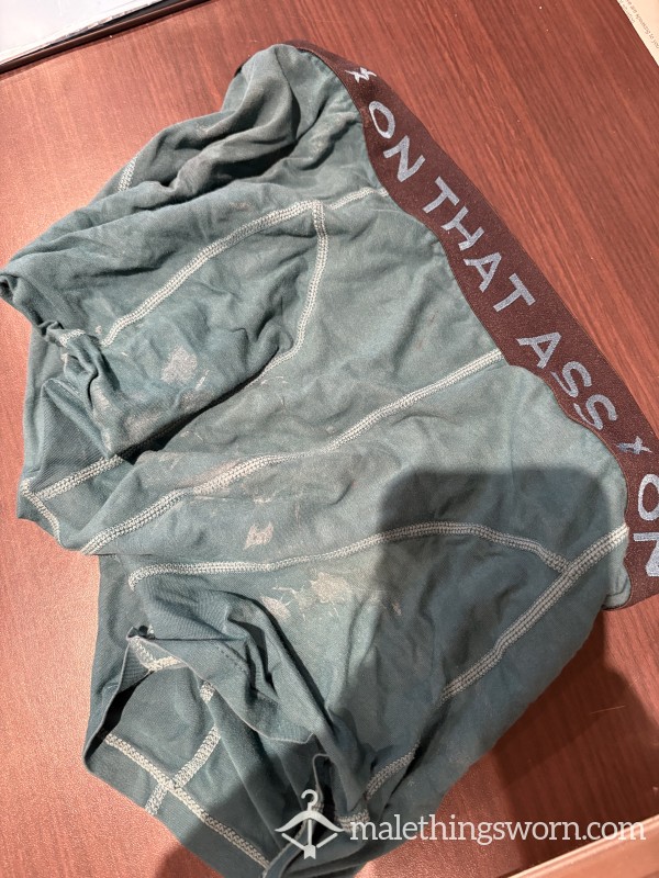 Gym Sweaty & C*m Stained Boxers