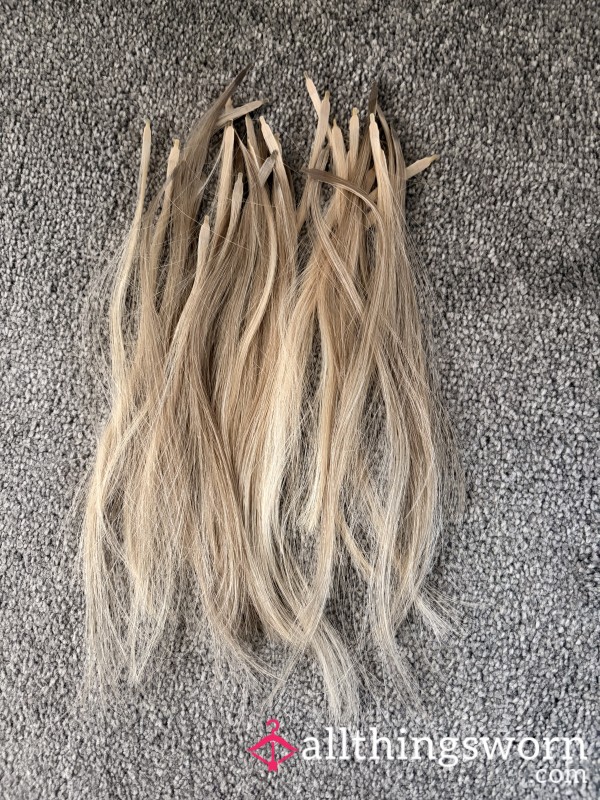 Gym Sweaty, Smelly Short Bob Blonde Hair Extensions
