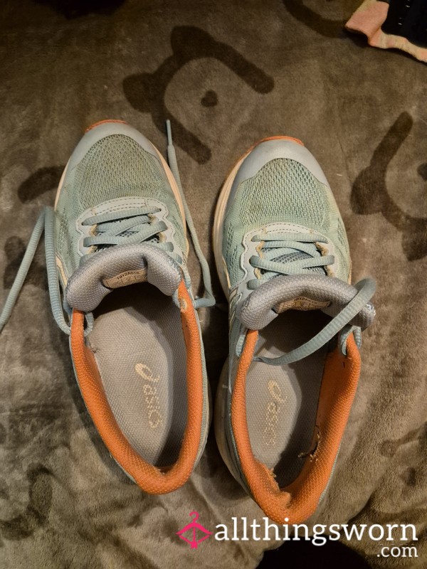 Gym Trainers, Well Worn With Sweaty Socks That Can Be Included