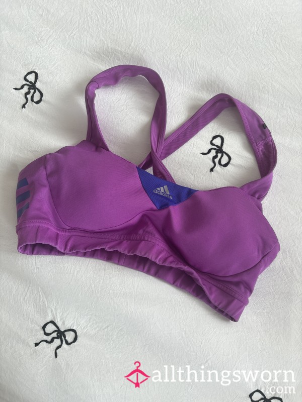 Gym Wear Bra Top Pink Purple Well Worn 12 14 Women’s 🍒