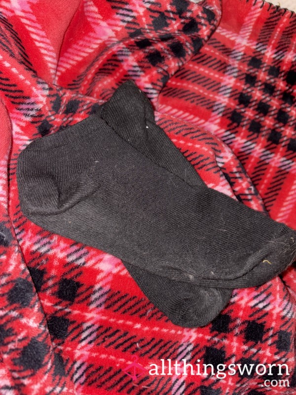 Gym Worn Black Ankle Socks, Super Smelly