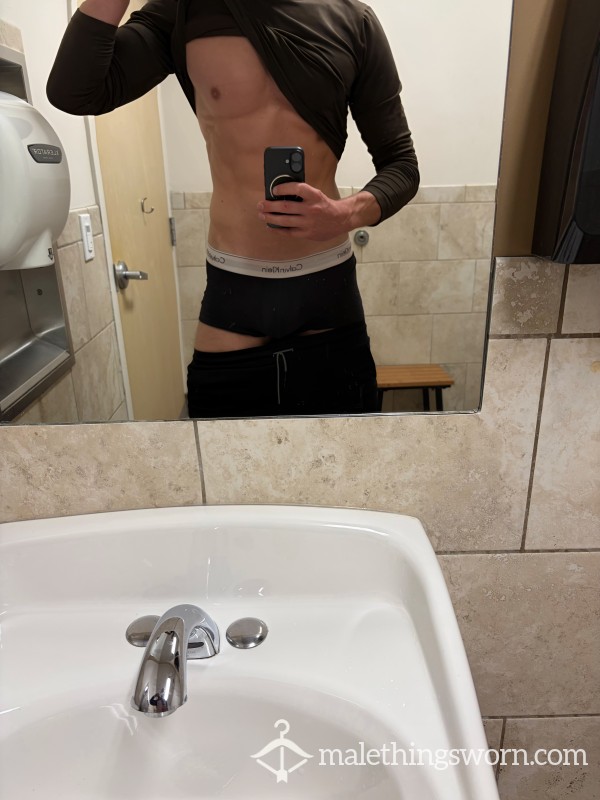 Gym Worn Black Calvins - Well Worn