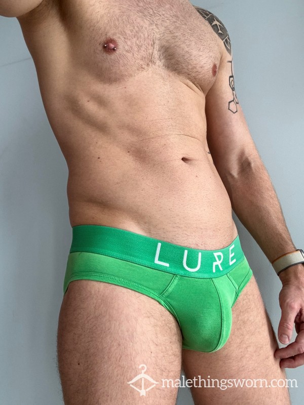 Gym-worn LURE Green Briefs