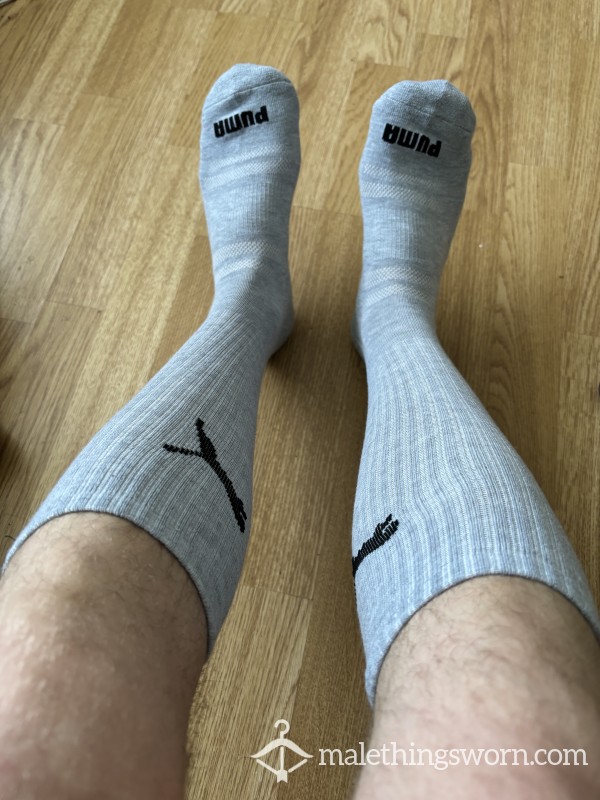 Gym Worn Puma Crews 💦🍆