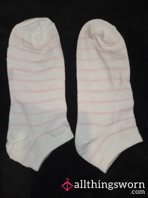 Gym Worn Socks 💋 Pink & Cozy – All Day Wear 💕