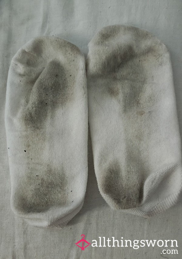 Gym Worn Trainer Socks Hot, Sweaty & Straight Off My Feet