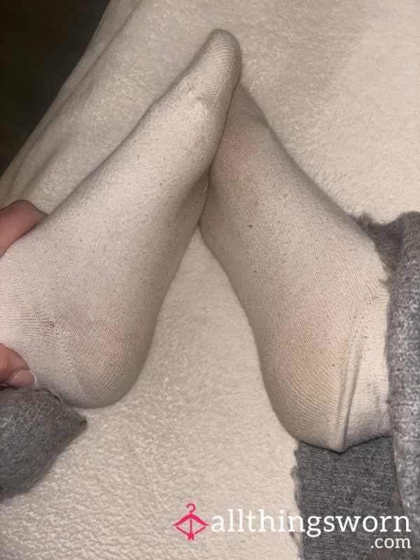 Gym Worn - White Socks