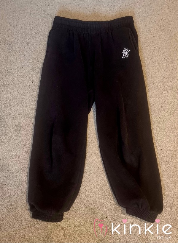 GymKing Very Worn Black Joggers 😈