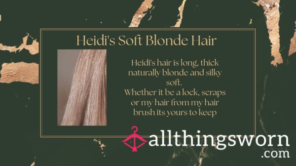 Heidi's Soft Blonde Hair ✨️