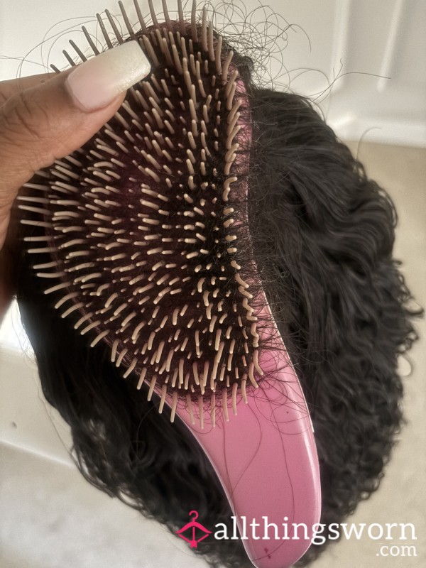 Hair And Dirty Hair Brush