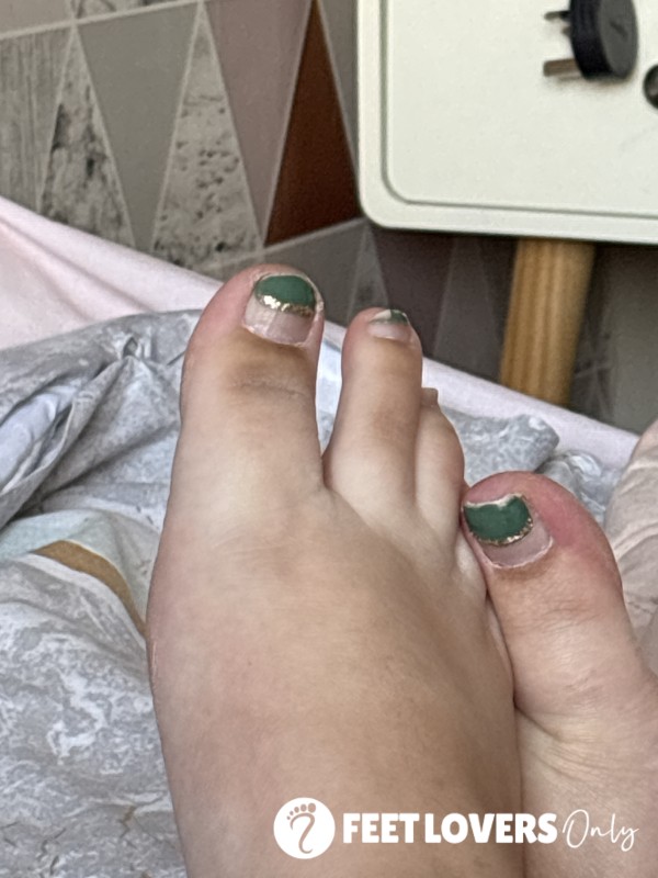 Half Painted Toes
