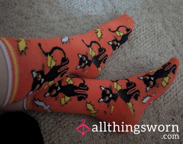 Halloween Cat Socks