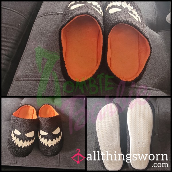 Halloween Jack-o'-lantern Slippers