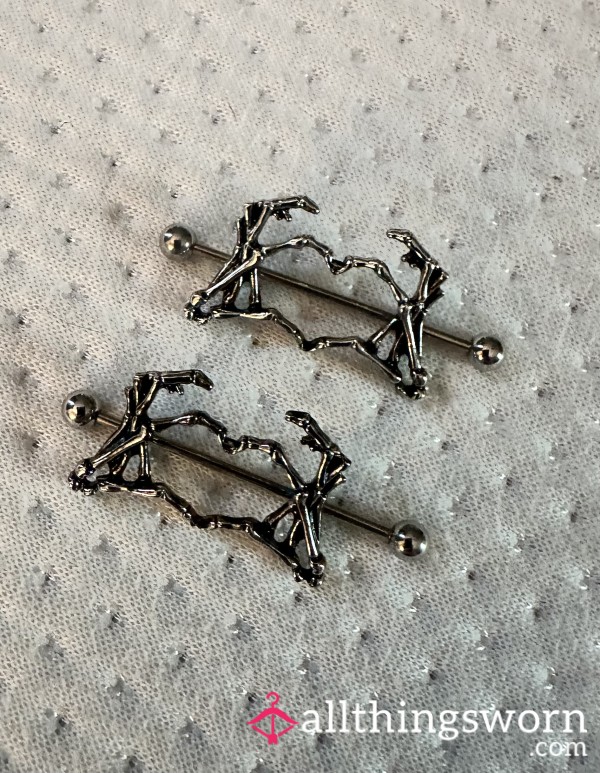 Halloween Nipple Rings