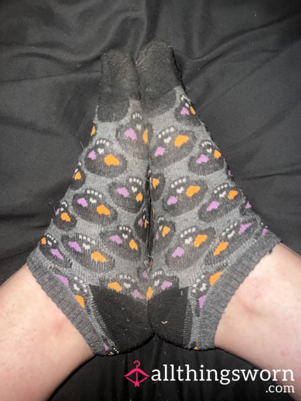 Halloween Socks! Worn 3 Days Straight!