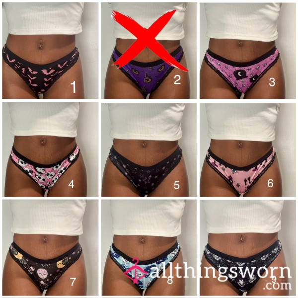 Halloween Special Thong A**ortment Gothic Underwear