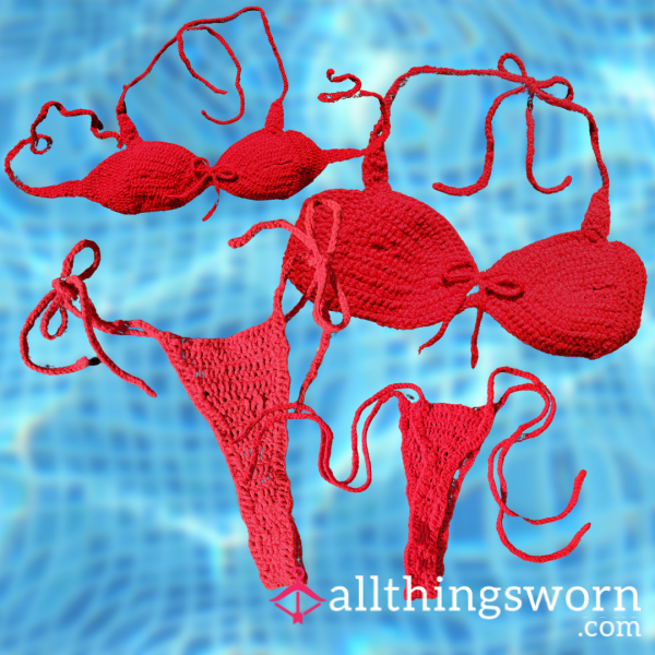 Handmade Crochet Bikini Set By Me 🥰