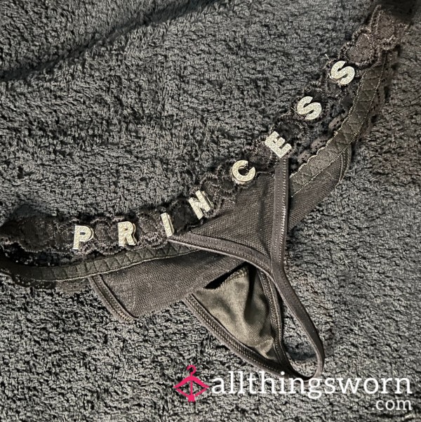 Handmade ‘Princess’ Rhinestone String Thong 🖤