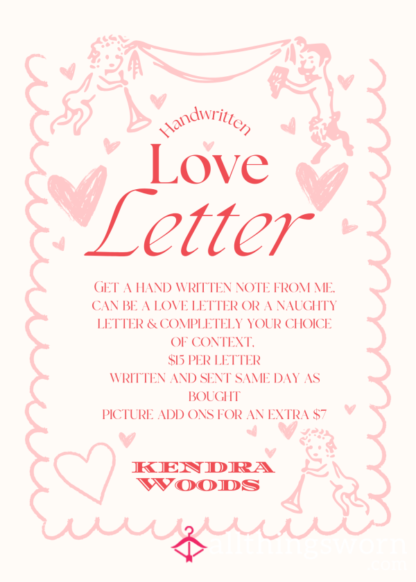 Handwritten Love Letter