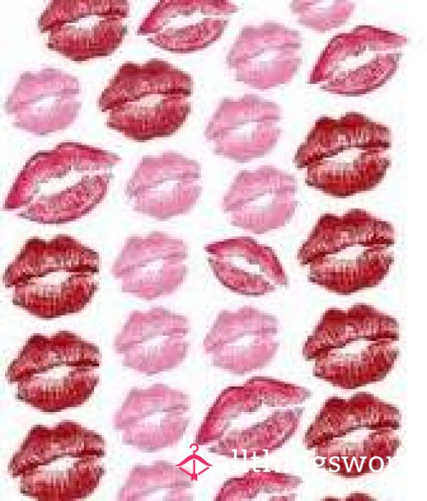 Handwritten Note, Lipstick Kiss And Perfume