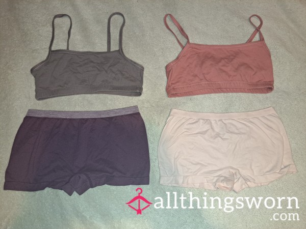 Hanes 2 Piece Bralette And Boyshort