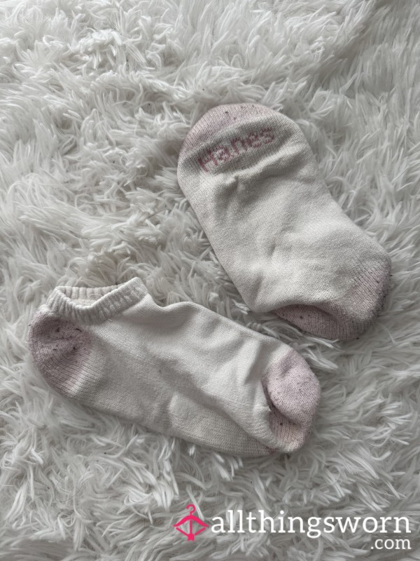 Hanes Ankle Socks - White