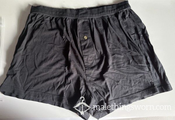 Hanes Black Comfort Boxers Size L