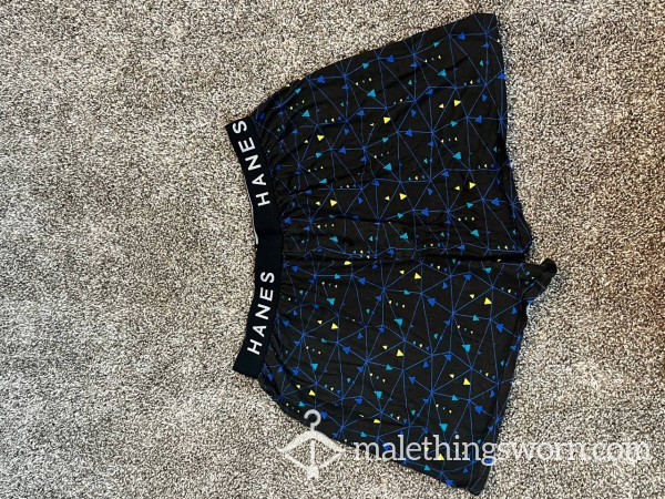 HANES - Black Geometric Print - Boxers