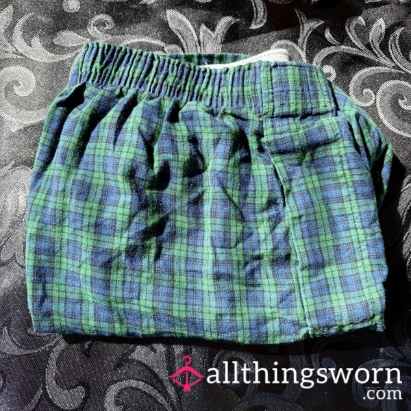 Hanes Blue/Green Plaid Boxers