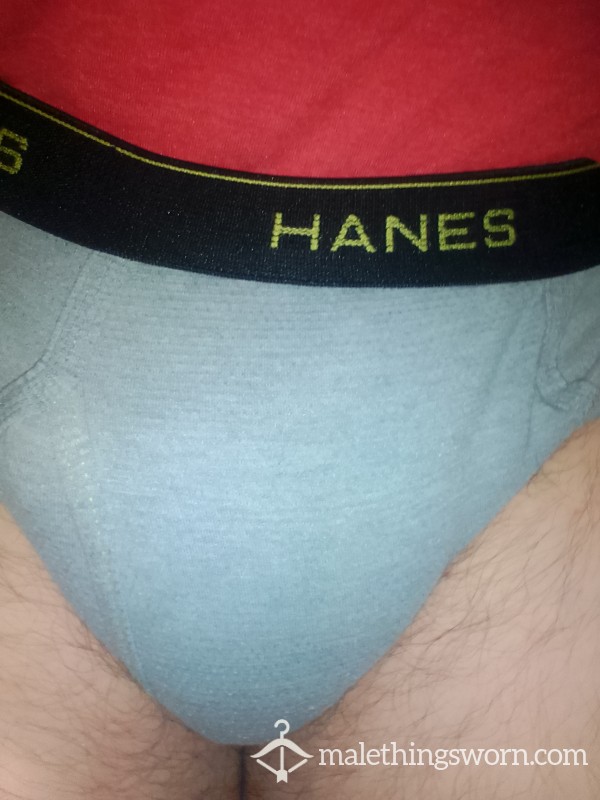 Hanes Briefs Green Black Grey Worn By 2 Guys With Huge C*cks