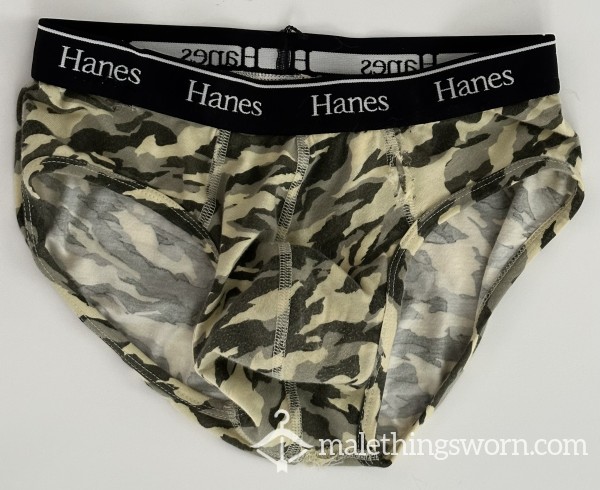 HANES CAMO — VERY OLD AND WELL-WORN PAIR