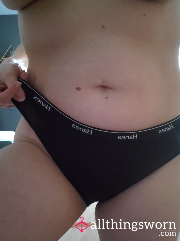 Hanes Cotton Bikini,black